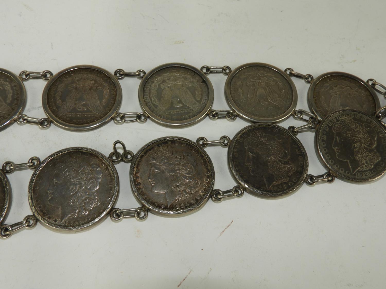 Murrays Auctioneers - Lot 134: Vintage coin belt constructed with 14 ...