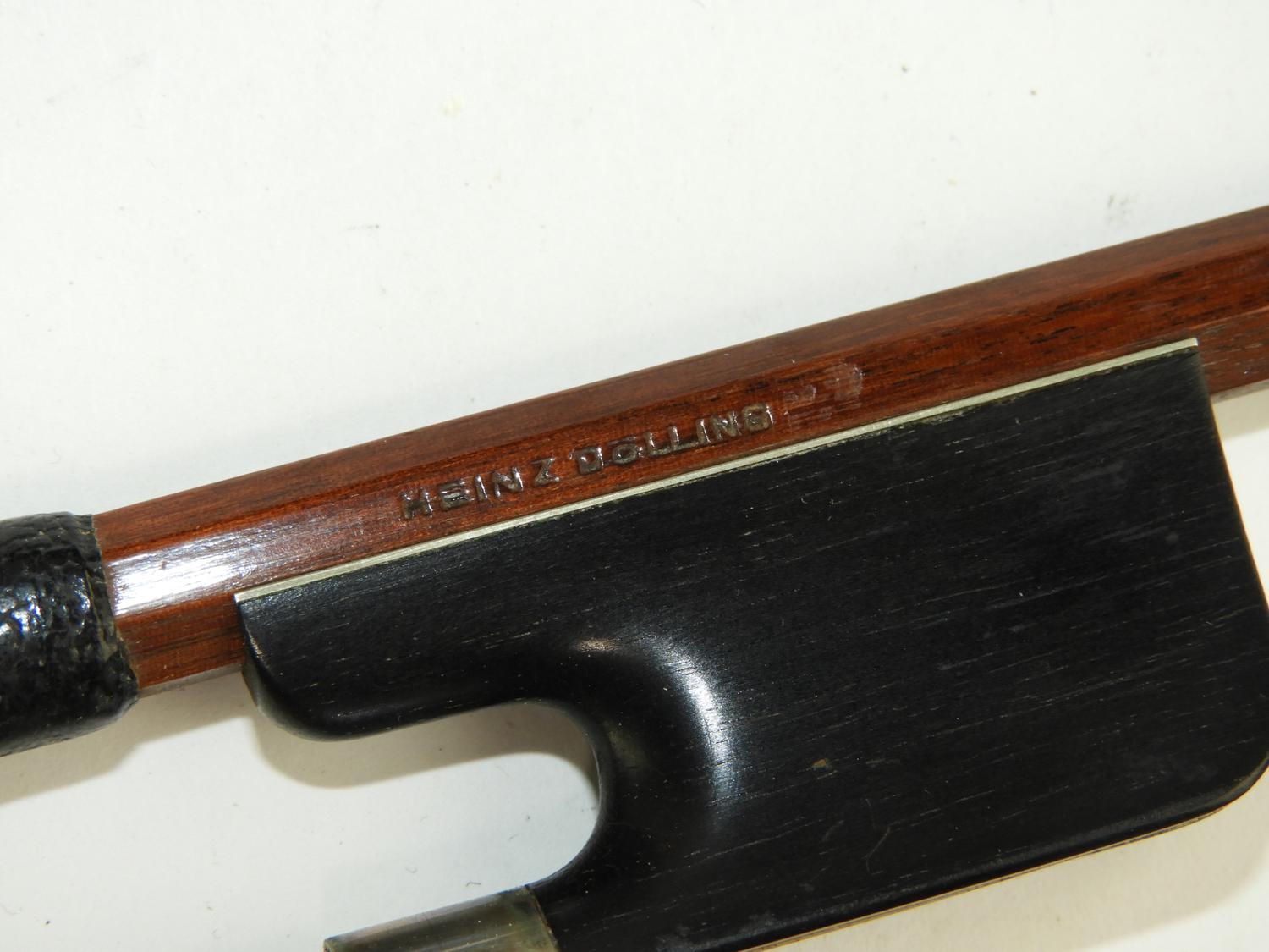 Murrays Auctioneers Lot 25 Heinz Dolling Violin bow with case