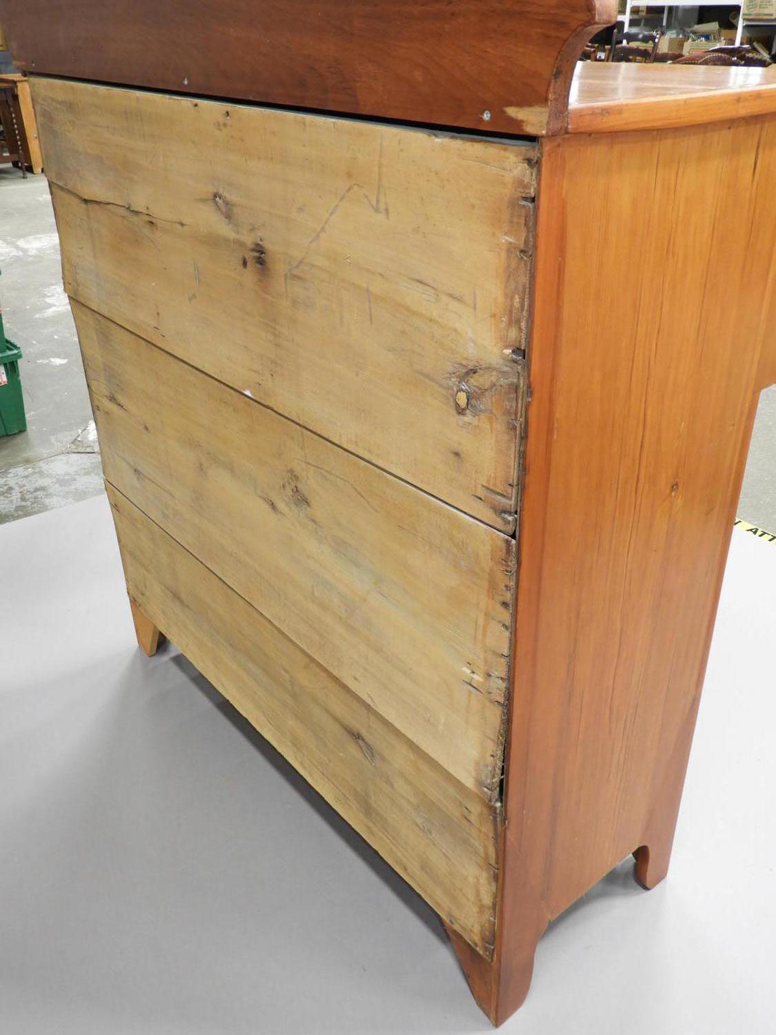 Murrays Auctioneers - Lot 43: Pine bonnet top chest of drawers.56