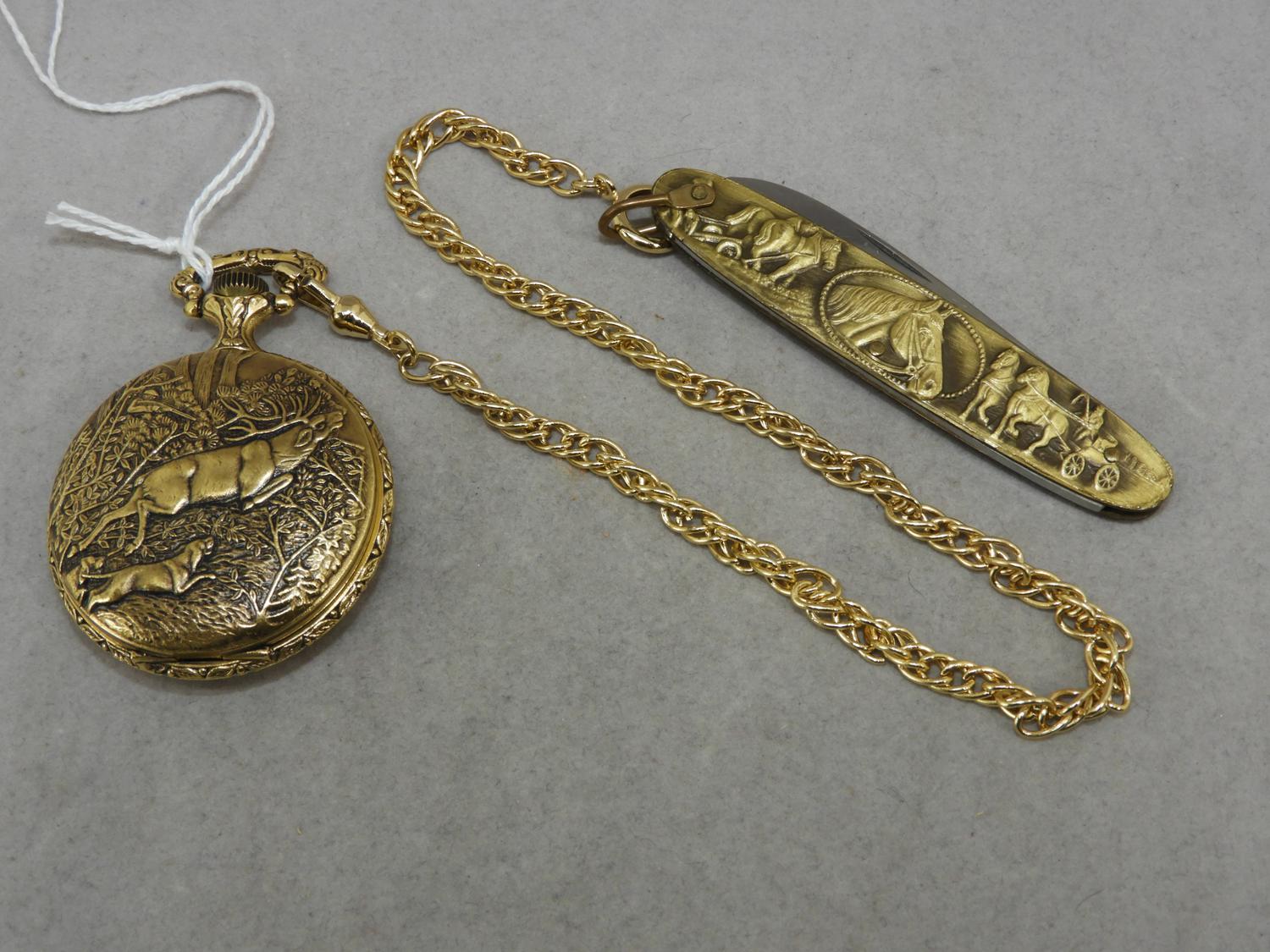 Arnex pocket watch with knife sale