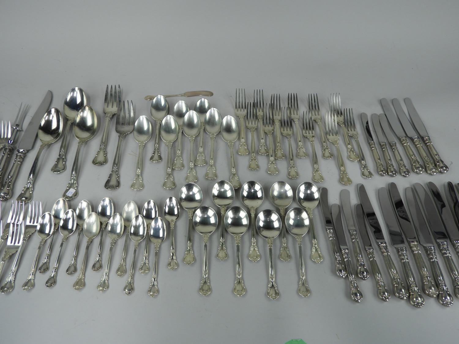 Murrays Auctioneers Lot 21 Birks Sterling silver flatware set approx 80 pc
